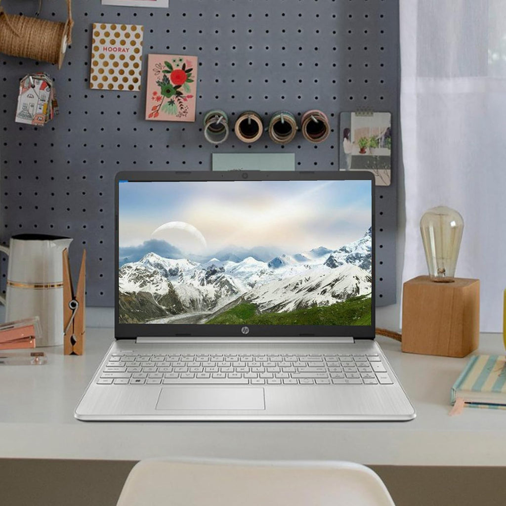 HP 14' HD Laptop, AMD Ryzen 5 5500U Hexa-Core Processor, 16GB RAM 512GB PCIe SSD, Bluetooth, Webcam, WiFi, SD Media Card Reader, Windows 11 Home, Natural Silver