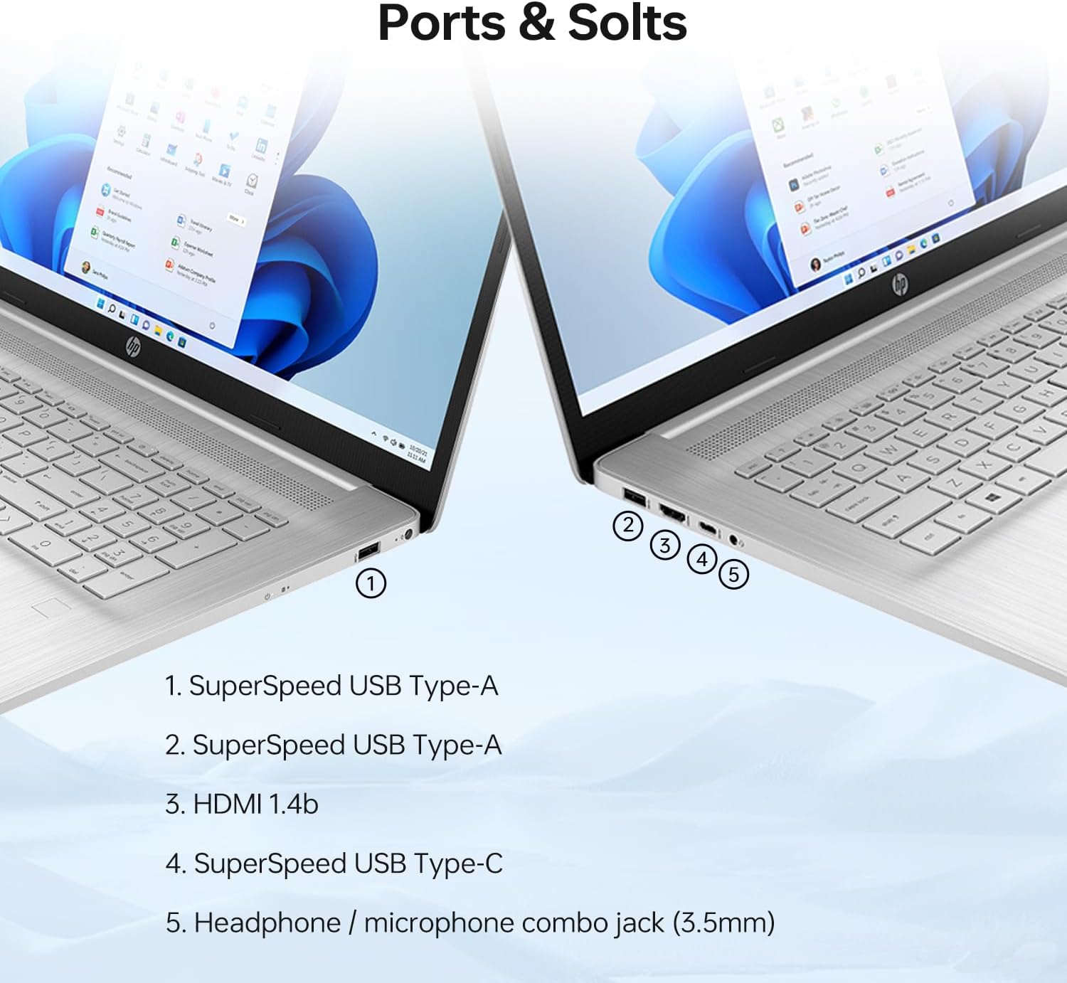 HP Essential 17t Business Laptop, 17.3' HD+ Touchscreen Display, Intel Core i7-1355U (> R5 7430U) High-Performance Tier Processor, 16GB RAM, 2TB SSD, HDMI, Fingerprint Reader, Wi-Fi 6, Windows 11 Home