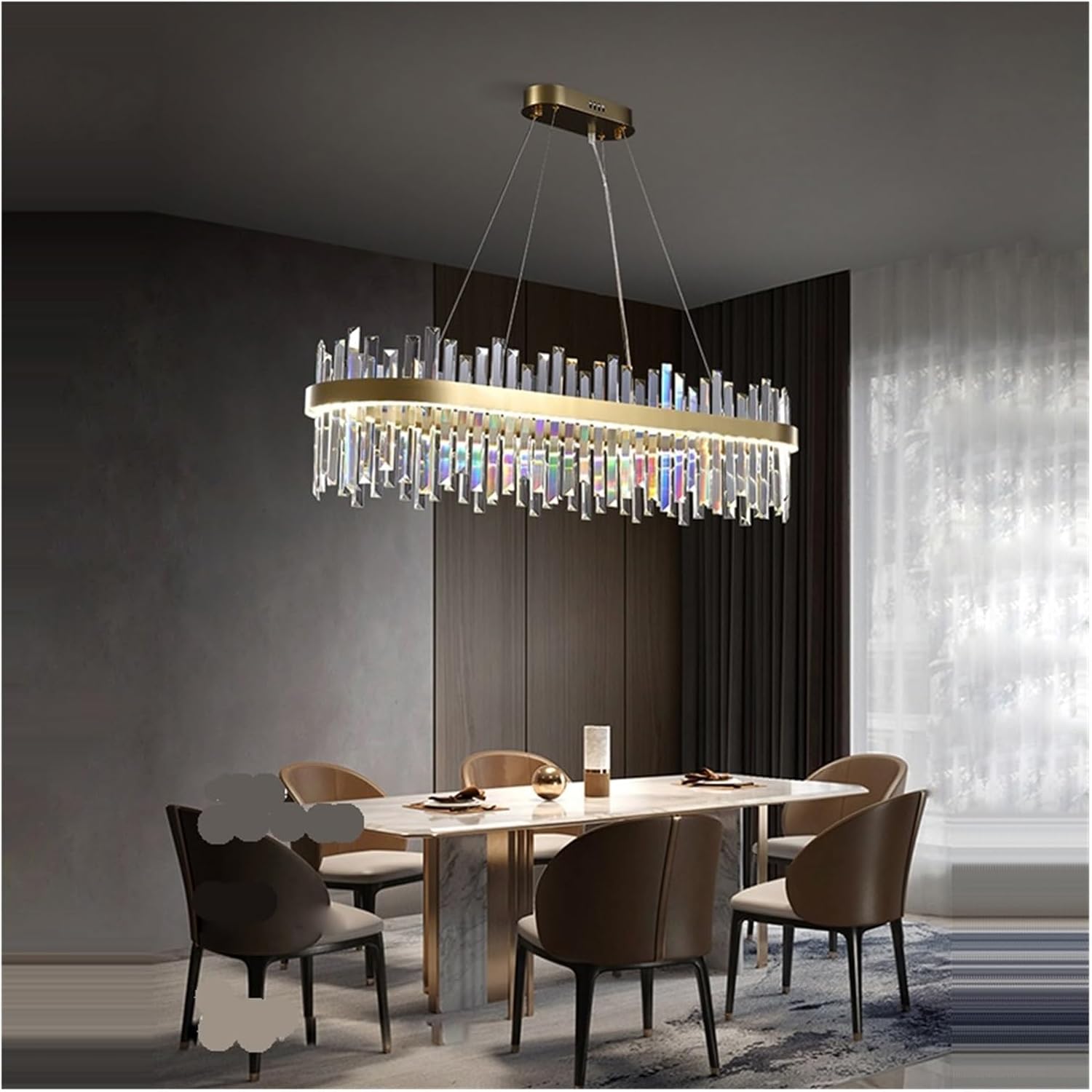 LED Postmodern Gold Silver Crystal Designer Hanging Lamps Lustre Chandelier Lighting Suspension Luminaire Lampen for Foyer,Dining Light Fixtures