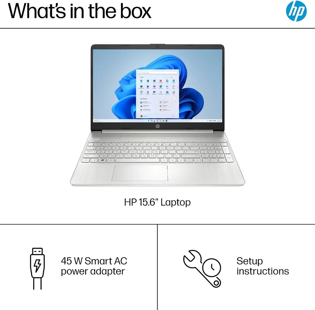 HP 15.6' Full HD Touchscreen Laptop | Intel i7-1255U (Beats i9-8950HK) | 32GB RAM | 1TB SSD | Intel Iris Xe Graphics | Win 11 | Fast Charge | EPEAT Silver | W/Charger