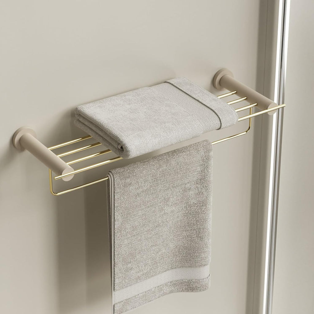 Towel Rack, Platinum Towel Rack, Bathroom Shelf, Platinum Towel Rack