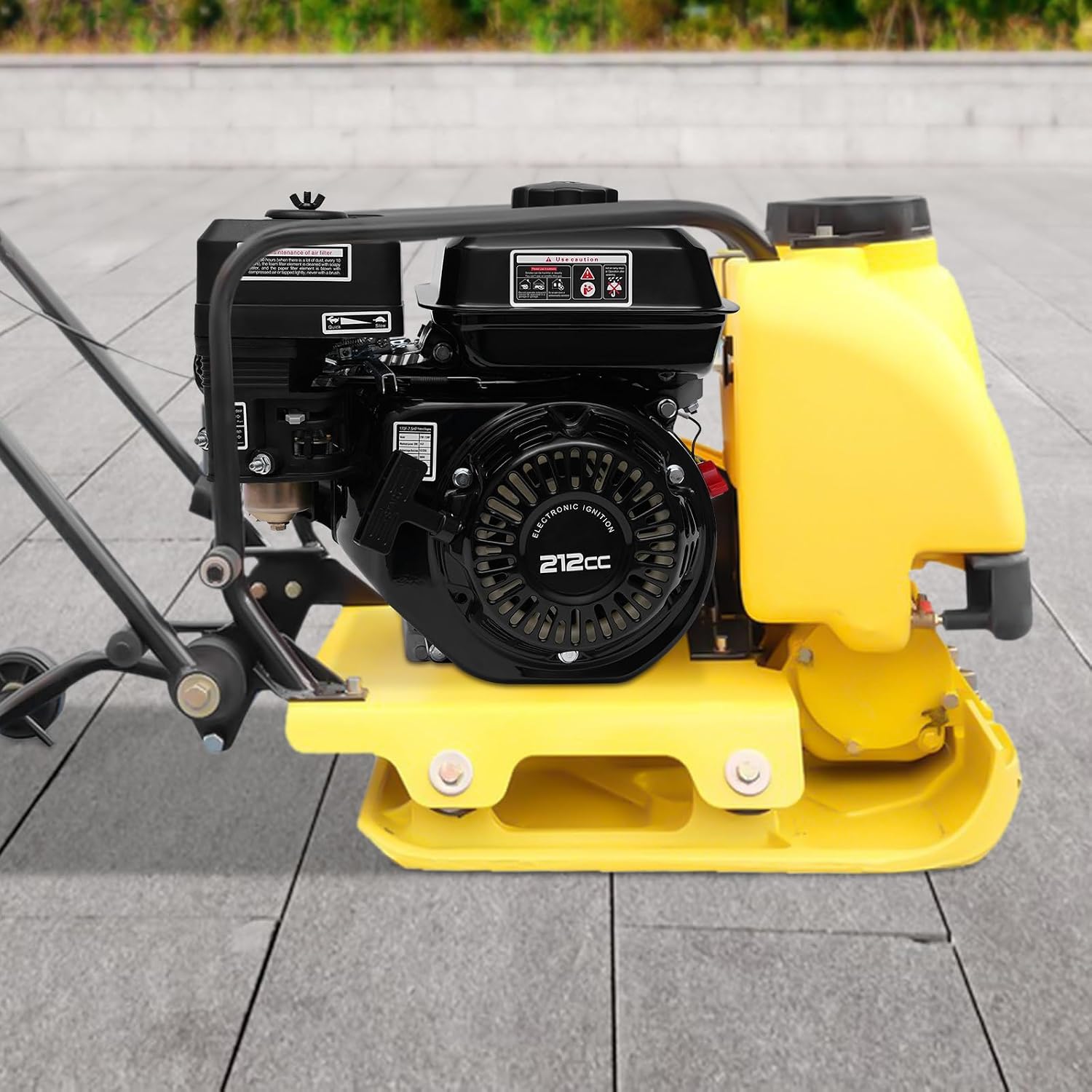 212cc 7.5 HP Electric Start Horizontal Shaft, 4-Stroke Go Kart Gas Engine Motor with Air Cooling System, Gas Powered Engine Pull Start Horizontal Motor for Go Kart Log Splitter Lawnmowers