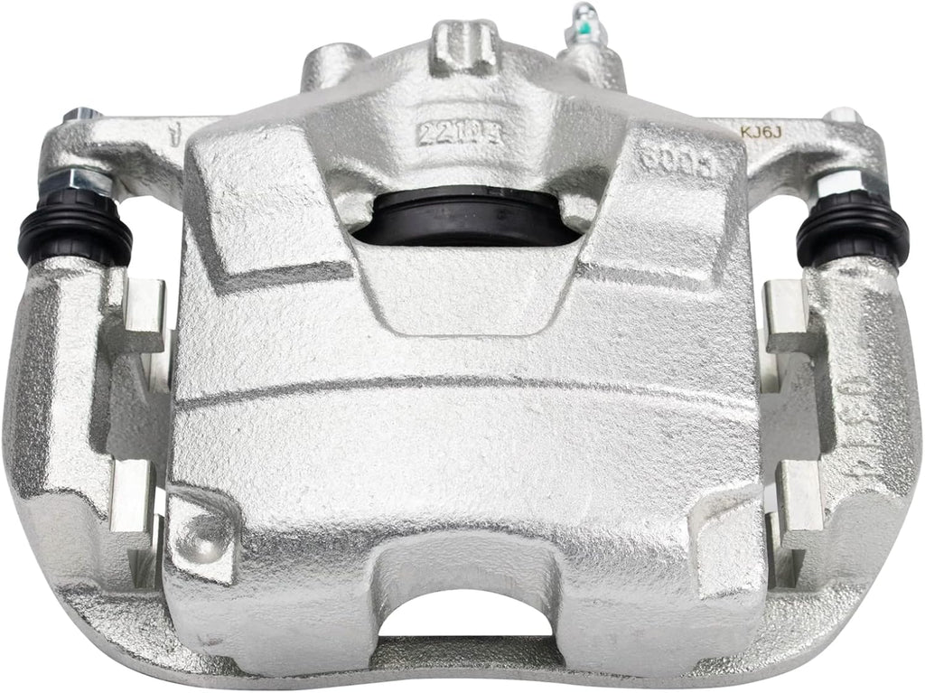TRQ Performance Front Brake Pad and Rotor Set Ceramic Vented Coated Drilled Slotted Rotors Calipers Compatible with 2013-2017 Buick Encore 2015-2017 Chevrolet Trax