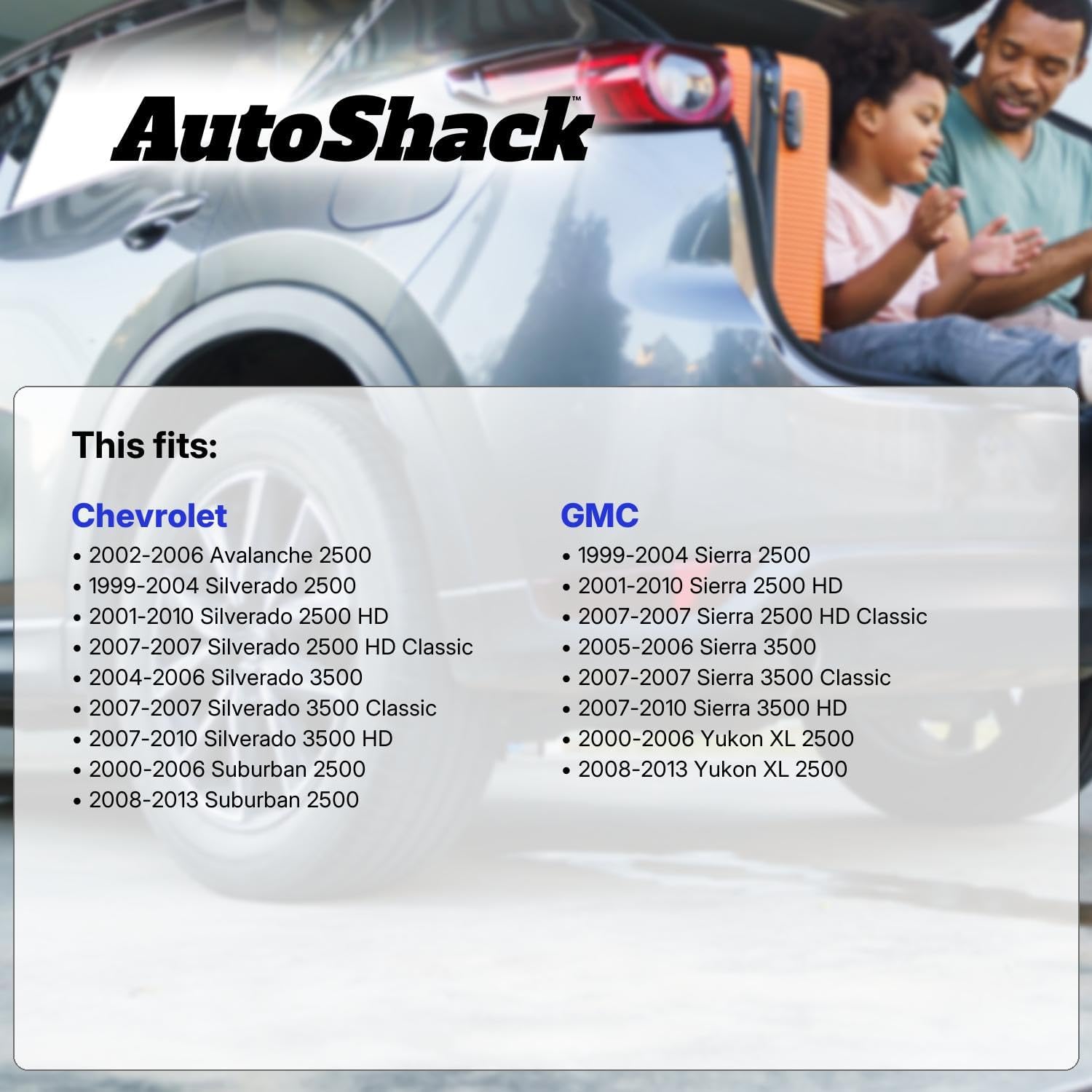 AutoShack Rear Brake Rotors, Ceramic Pads & Calipers for Chevrolet, Silverado 2500 HD 2001-2010, 4WD RWD V8 6.0L 6.6L 8.1L - E-Coated Drilled & Slotted - ShadowGuard - 12.99' (330 mm), 8-Lug