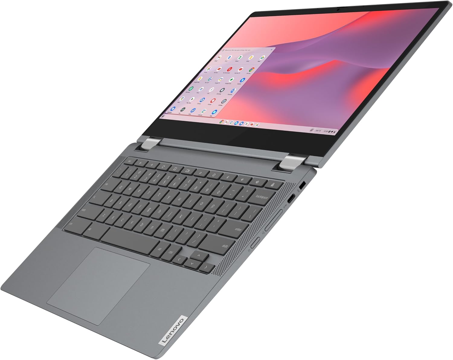 Lenovo - 2022 - Flex 5 - Chromebook 2-in-1 Laptop - Intel Celeron N5205U - 13.3' FHD Touch Display - 4GB RAM - 64GB Memory - UHD Graphics - Chrome OS