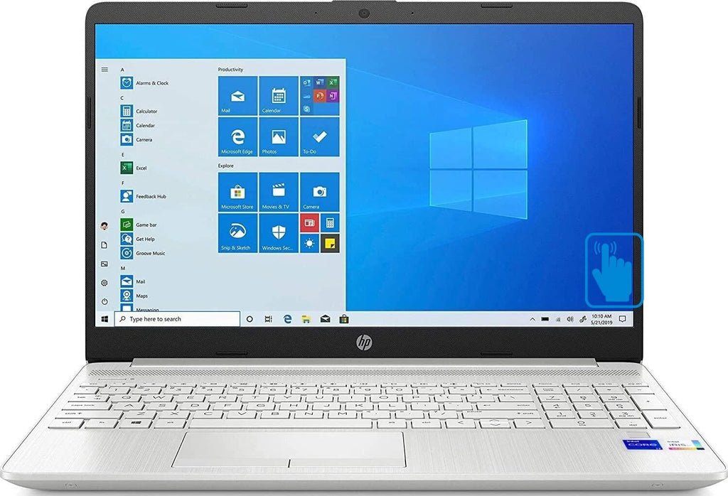 HP 2026 Premium Business Laptop 15.6' Touchscreen Display (Intel i7-1165G7, 32GB RAM, 1TB PCIe SSD, Intel Iris Xe, Backlit KYB, Fingerprint, WiFi 6, RJ-45, Win 11 Home) w/DKZ Hub