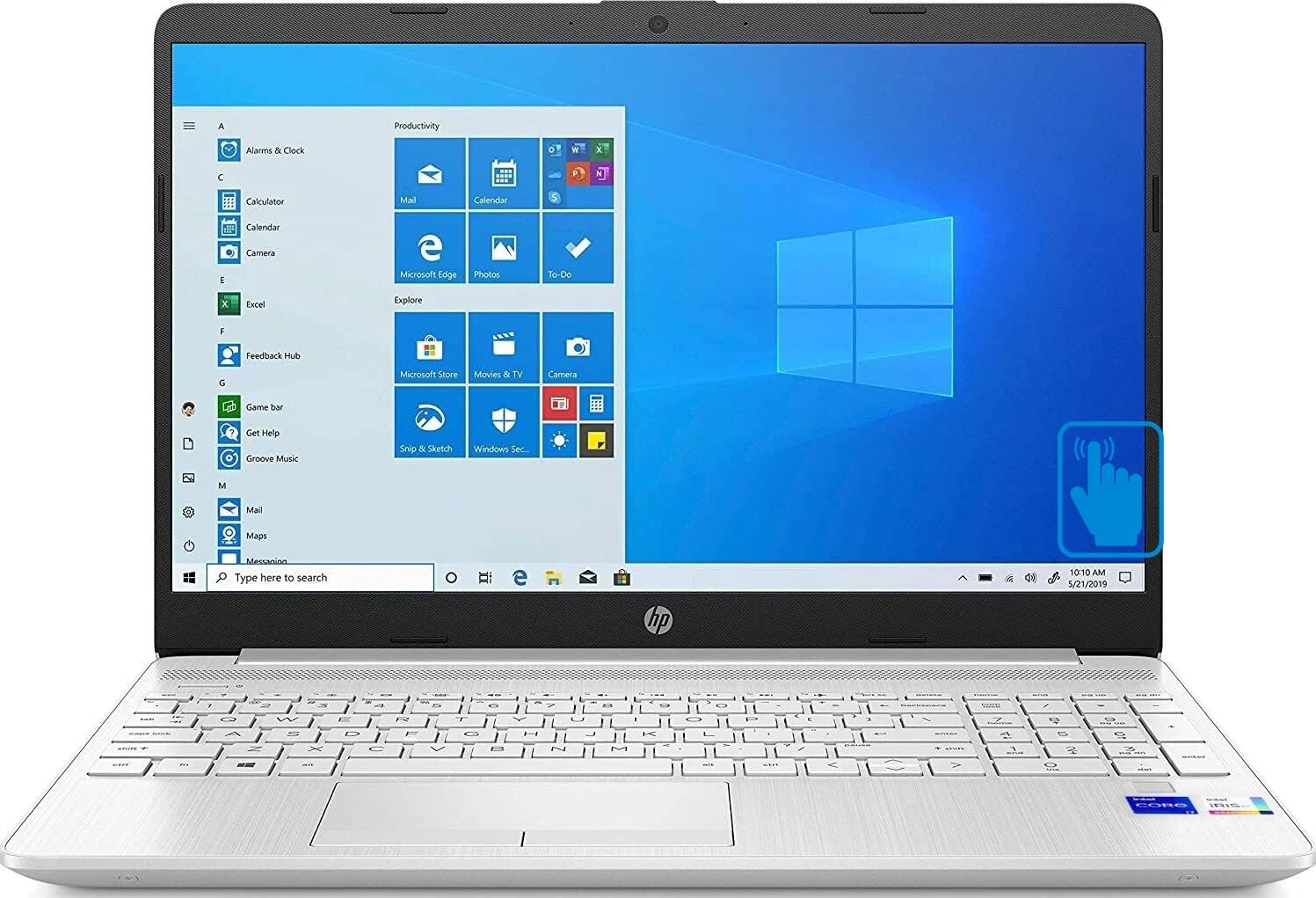 HP 2026 Premium Business Laptop 15.6' Touchscreen Display (Intel i7-1165G7, 32GB RAM, 1TB PCIe SSD, Intel Iris Xe, Backlit KYB, Fingerprint, WiFi 6, RJ-45, Win 11 Home) w/DKZ Hub
