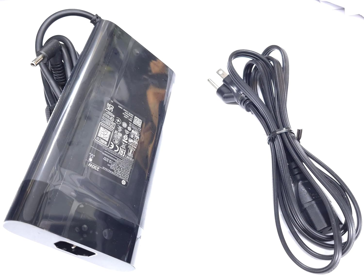 HP 230W 19.5V 11.8A 4.5mm Grey Tip AC Adapter for HPOmen 15 16, HPOMEN Transcend, Victus 16 by Gaming Laptop ZBook Fury 16 G8 G9 G10, M85389-001, TPN-LA10, M41303-001, PA1231-08HP.