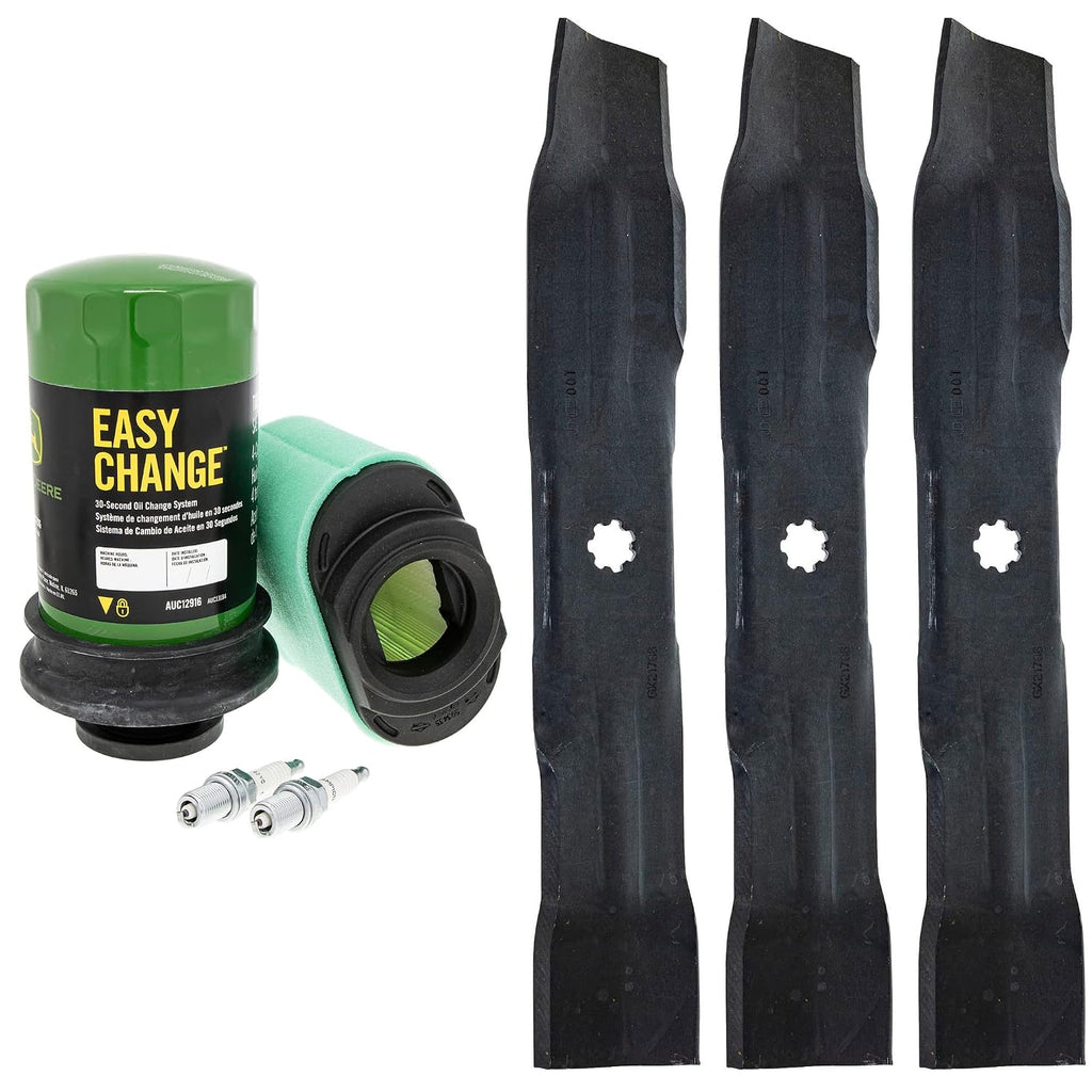 John Deere Original Equipment Model E160 Maintenance Kit + Mulching Blades