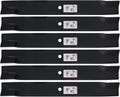 Rotary 6 6833 Mower Blades for Bad Boy Dixie Chopper Windsor 24' Length 3' Width .240' Thickness 5/8' Center Hole Fits 72in. Deck, Black