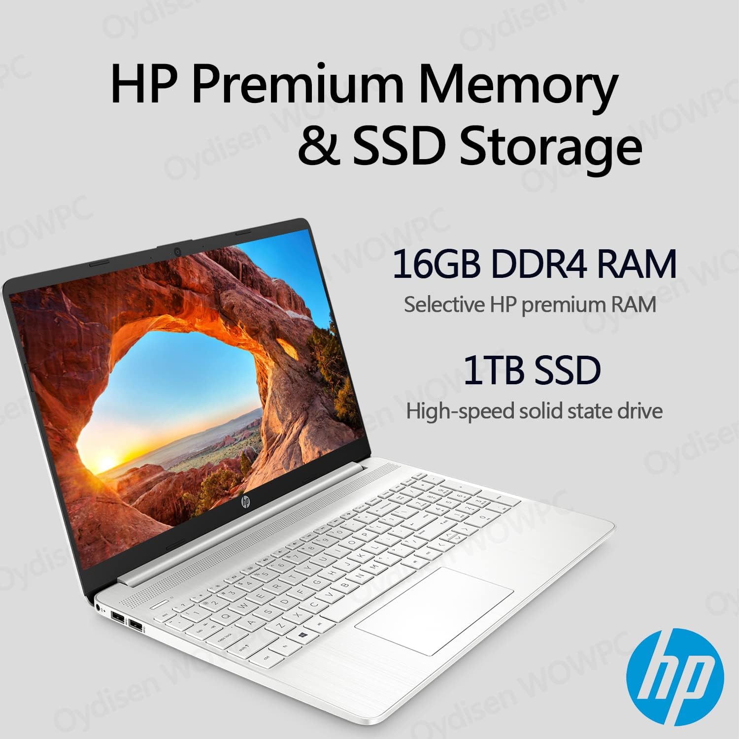 HP 15.6 inch Laptop, Intel Core i5-1135G7 Processor, 15.6' FHD Anti-Glare LED Display, HDMI, Wi-Fi and Bluetooth, Lightweight Design, Fast Charge, Windows 11 Home (16GB RAM | 1TB SSD)