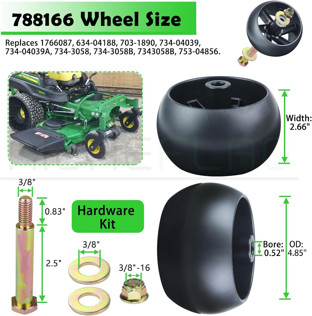 60 inch Deck Rebuild Kit for Hustler Raptor SD 935841 934778 935916 938696 937888 Includes 3x607418 Spindle Assembly 3x604704 Pulley 1x604711 Belt (5/8x154) 3x788166 Wheel 3x793794 Blades