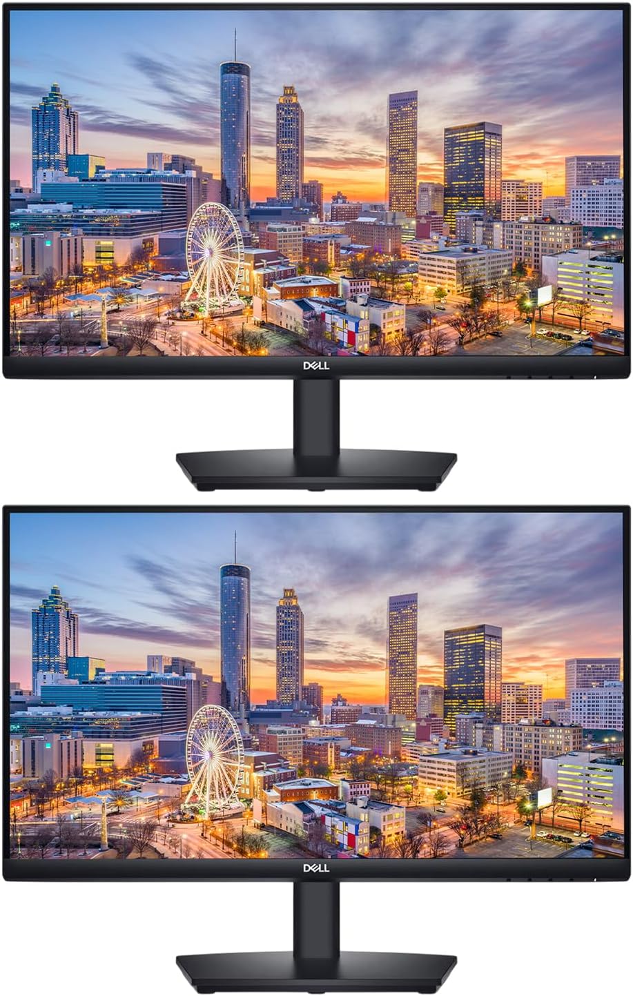 Dell E2424HS 24-inch 1080P Full HD Wide Angle LED LCD Monitor, 2-Pack VGA, DisplayPort, HDMI and Integrated Speaker (Renewed)