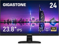 Gigastone 24 inch IPS LED Back Light Monitor 75Hz FHD 1920 x 1080, 1080P 178° Wide View Frameless Computer Monitor 5ms, Built-in Speakers, Eye Care Technology, Ergonomic Tilt VESA Mount, HDMI VGA