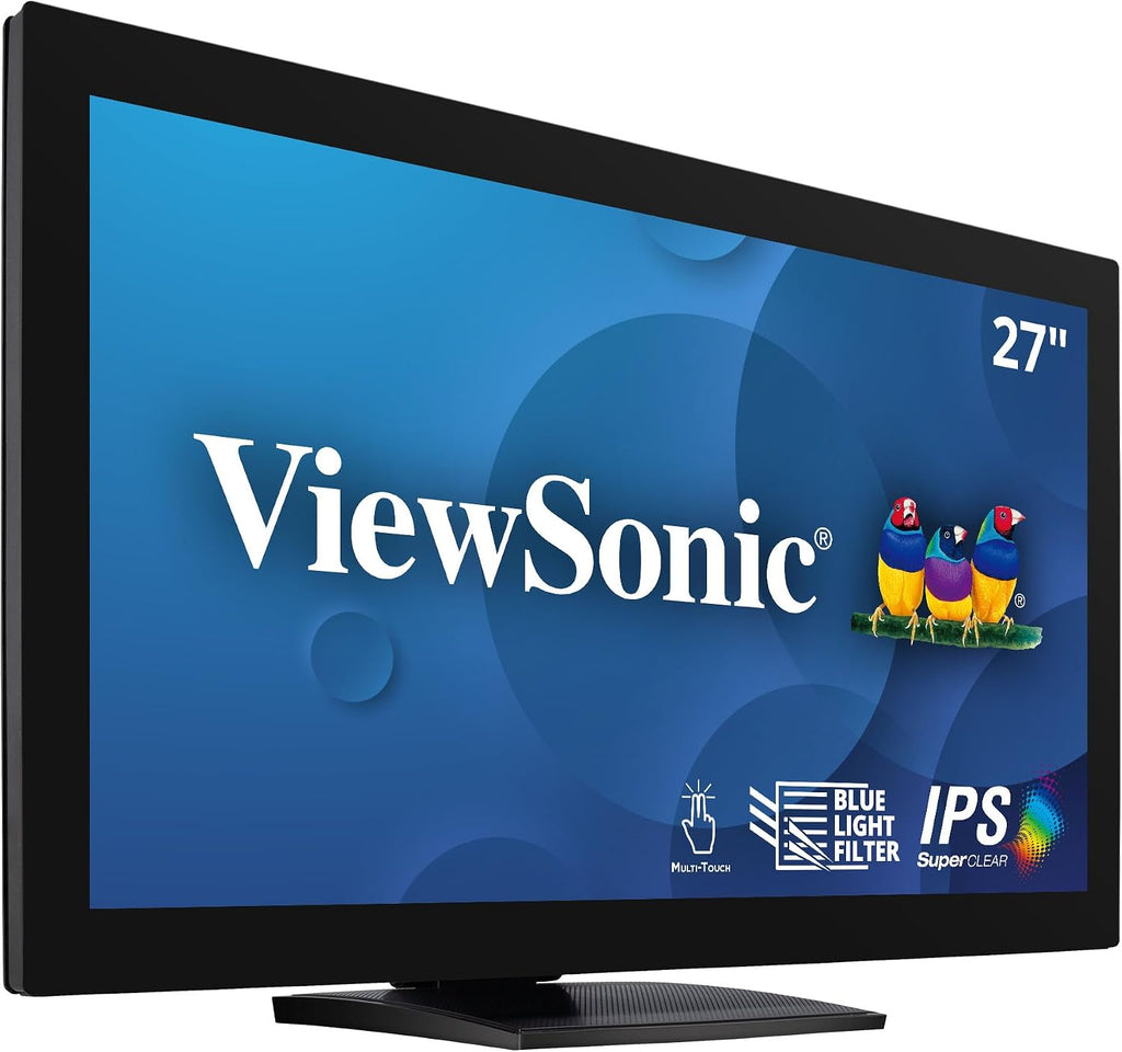ViewSonic TD2760 27 Inch 1080p 10-Point Multi Touch Screen Monitor with Advanced Ergonomics RS232 HDMI and DisplayPort