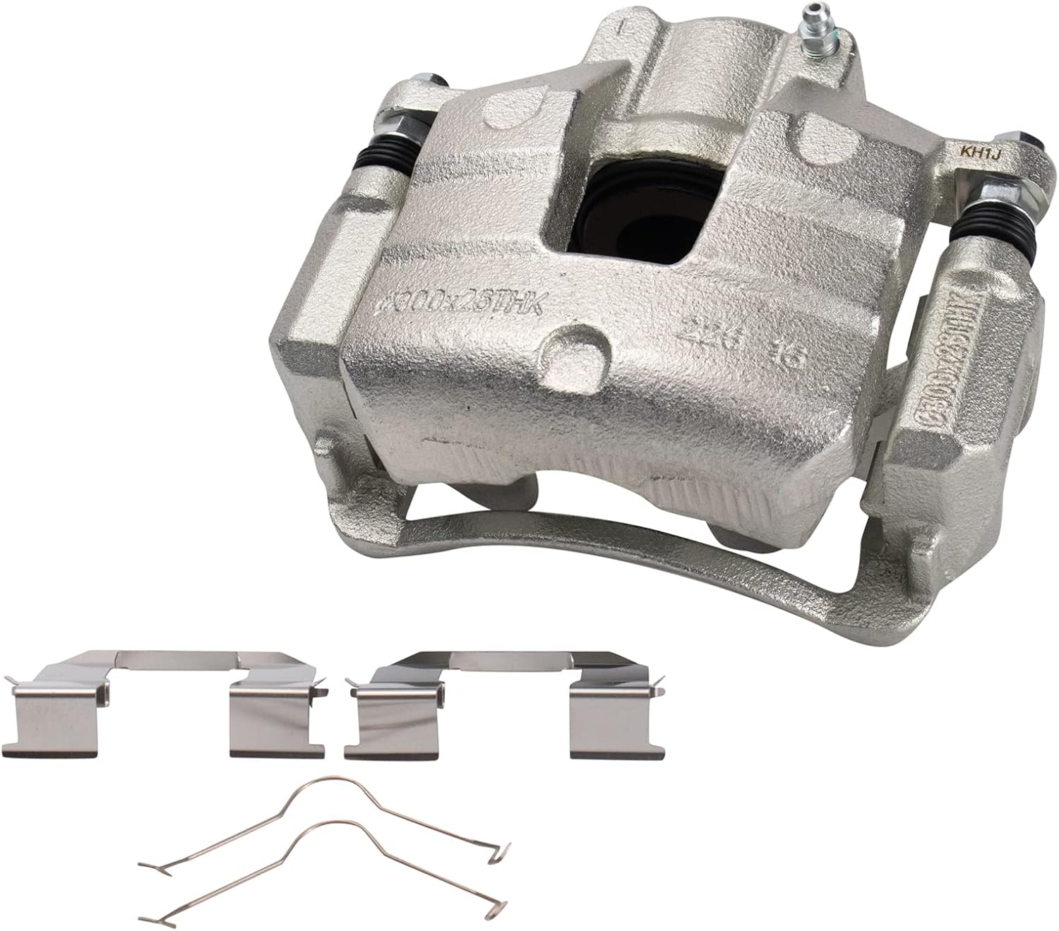 TRQ Front Brake Pad and Rotor Set Ceramic Rotors Calipers Hoses Compatible with 2016 Chevrolet Malibu