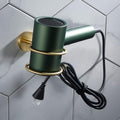 Bathroom Shelves All Copper Brushed Gold Towel Rack Bar Rail, Simple and Light Luxury Bath Towel Rack, Bathroom Bathroom Rack, Hardware Pendant Set (Color : Hair Dryer)