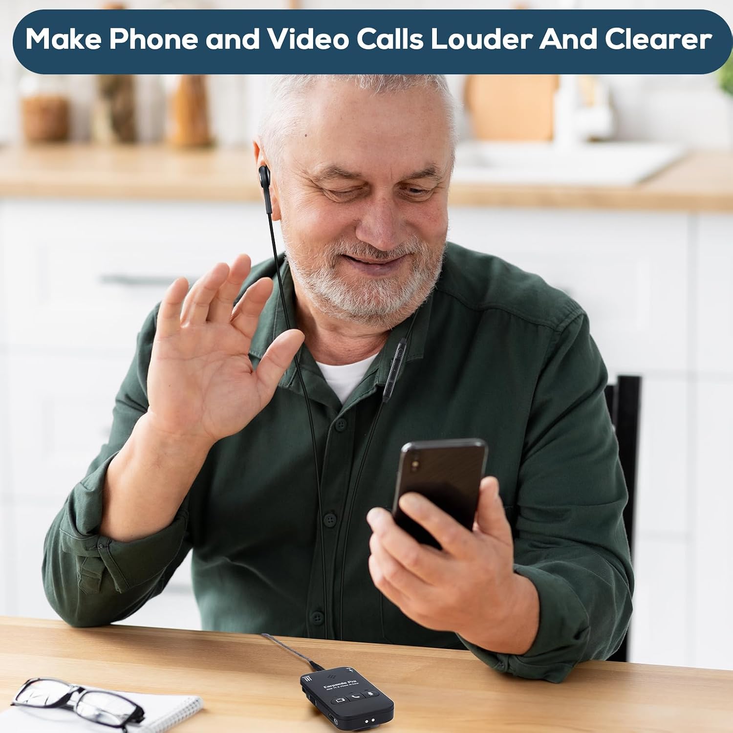 Pro 2 Dual Wireless Headphones for TV Watching, TV Headphones Wireless for Seniors Set of 2, Support Cell Phone Calls - Loud TV Volume Control, No Audio Delay, 100ft Long Range