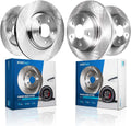 Detroit Axle - Brake Rotors for 2001-2007 Chrysler Town & Country Dodge Grand Caravan Disc Brake Rotors 2002 2003 2004 2005 2006 Replacement: 11.06' inch Front and 11.42' inch Rear Rotor