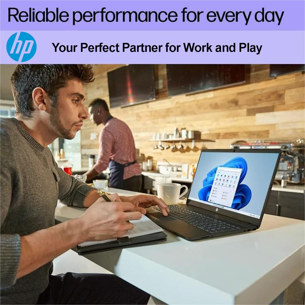 HP 15.6' FHD Laptop, Business & Fun, 16GB RAM, 512GB SSD, AMD Ryzen 5 5500U Processor(Beats i7-1250U), Ethernet RJ-45, SD Card Reader, WiFi 6, Windows 11 Pro, WOWPC Recovery USB