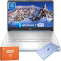 HP 14 inch Laptop, Intel 4-Core N150(Beats N4120), 1-Year Office 365, 14' LED 250 nits, 16 GB RAM, 384 GB Storage(128GB UFS+256GB Micro SD), Webcam, WiFi, HDMI, Win 11 Pro & Copilot-Ai, Blue, w/Mouse