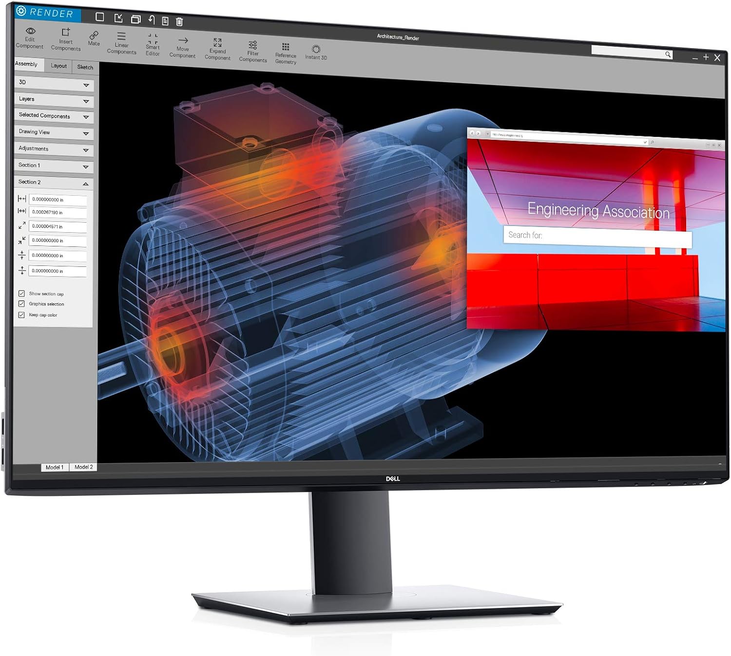 Dell U-Series 32-Inch 4K UHD 2160p Screen LED-Lit Monitor (U3219Q), Black