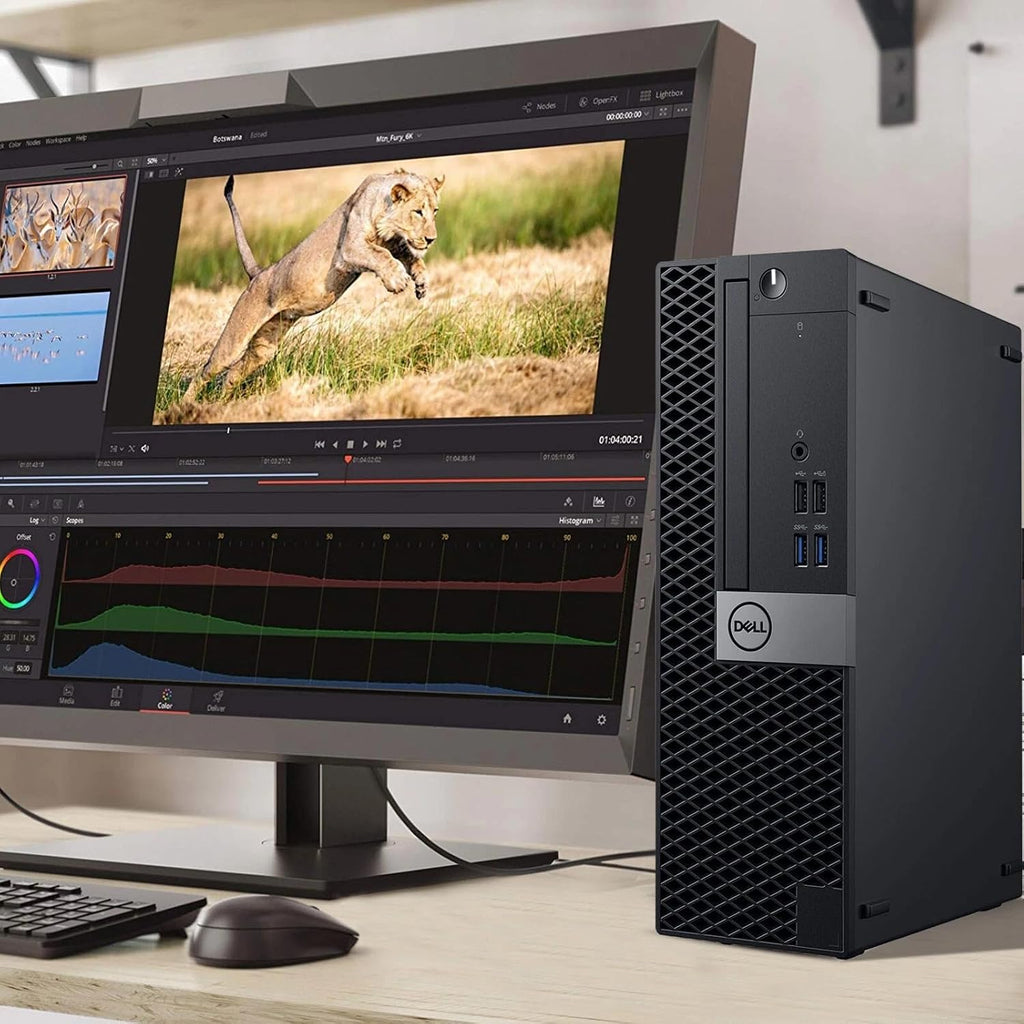 Dell OptiPlex 5050 SFF Desktop Computer PC - Intel Core i5-7500 3.4GHz - 16GB DDR4 RAM - 512GB SSD - New 24' Monitor - Wireless Keyboard & Mouse - WiFi - HDMI - Windows 11 Pro (Renewed)
