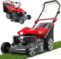 173cc Gas Lawn Mower, Self-Propelled Rear Wheel Drive, Adjustable 3-Speed Settings, 20' Cutting Width, 60L Grass Catcher, Ideal for Large Lawns, Easy Start & Efficient Grass Collect Red