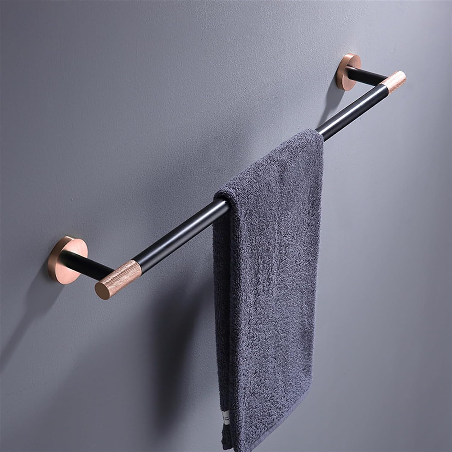 Towel Holder Stainless Steel Towel Rack with Clothes Hook, Toilet Brush, Paper Holder, Cup Holder, and Double Towel Bar Rail(Double Towel Bar)