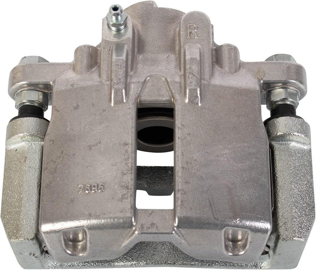 TRQ Rear Brake Pad and Rotor Set Ceramic Vented Rotors Calipers Compatible with 2006-2007 Cadillac CTS 2005-2009 STS
