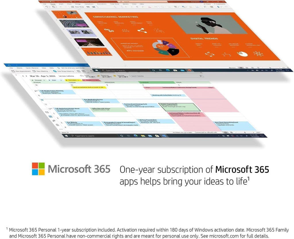 HP Stream 14' HD Thin and Light Laptop, Intel Celeron N4120, 16GB RAM, 128GB eMMC Storage, Long Battery Life, HD Webcam, HDMI, Silver, Office 365 1-Year, Windows 11 S, 128GB Cuertns MicroSD