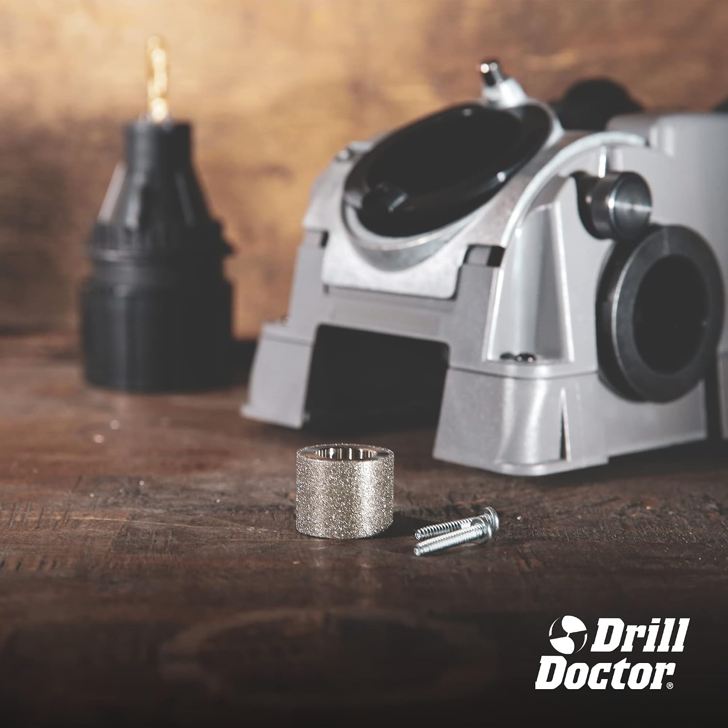 Drill Doctor DD500X Twist Drill Bit Sharpener - 3/32' to 1/2' - Electric Sharpener - High Speed & Portable - For Steel, Masonry, Carbide & Tin-Coated Drill Bits - Adjustable 118° or 135° Angle