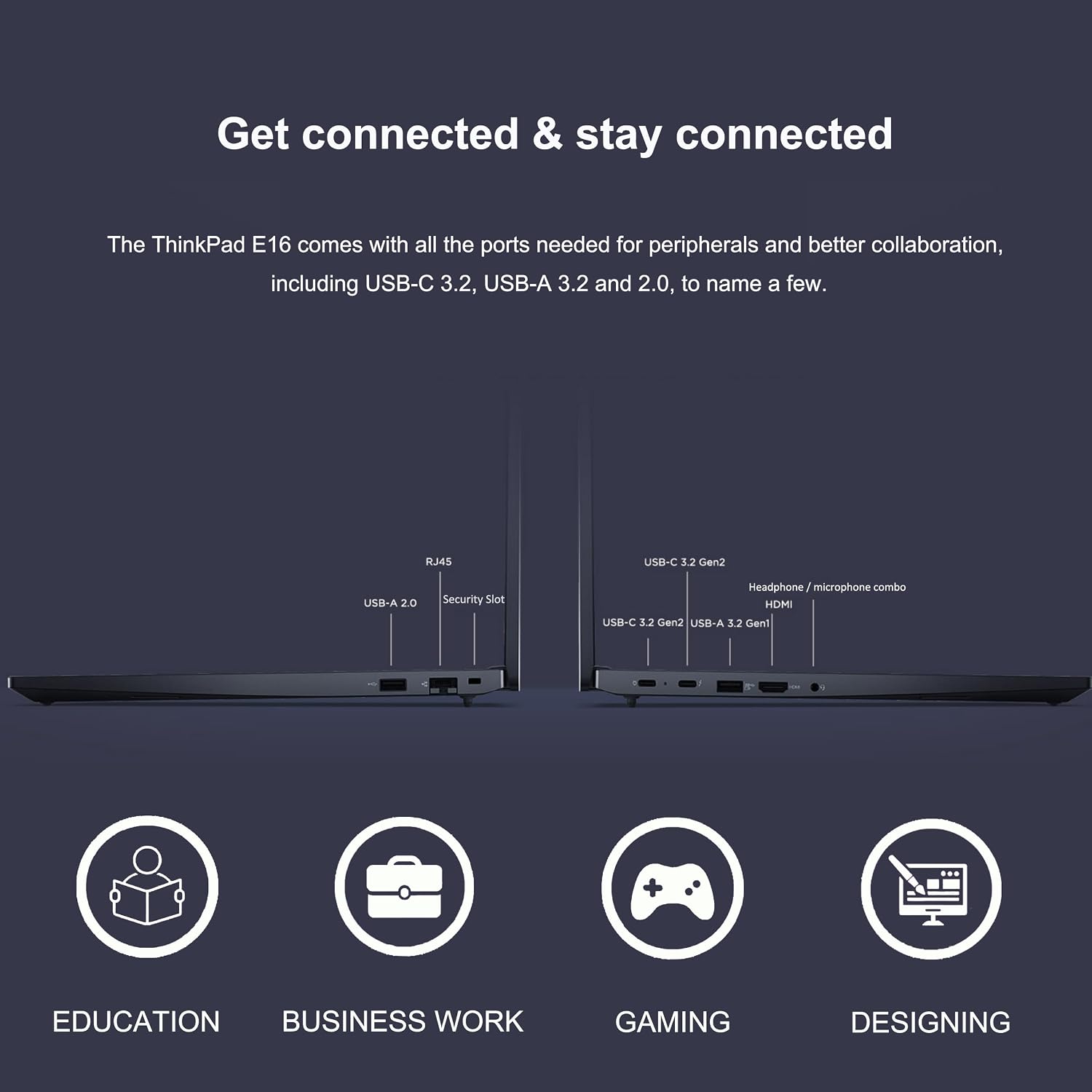 Lenovo ThinkPad E16 Business Laptop (16' FHD+ Display, AMD Ryzen 7 7730U (> Intel i7-1255U), 16GB RAM, 512GB SSD) Fingerprint, Backlit, FHD Webcam, Wi-Fi, Ethernet, Win 11 Pro w/ AI Copilot, Black
