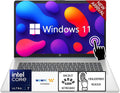 HP 17 Business Laptop with Touchscreen & Backlit Keyboard, Intel Core Ultra 7 255U 12-Core Processor(Up to 5.2GHz), Intel AI Boost, Fingerprint, 8GB RAM, 256GB SSD, Windows 11, WOWPC USB w/o Earbuds
