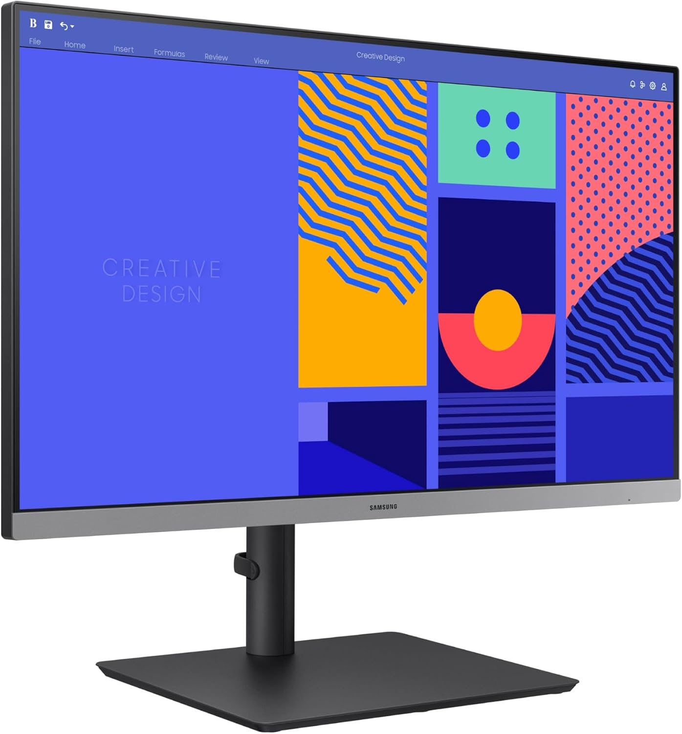 Samsung 24-Inch S43GC Series Business Essential Computer Monitor, IPS Panel, Height Adjustable Stand, Triple Input, New DisplayPort, 100Hz, AMD FreeSync, Advanced Eye Care LS24C432GANXZA, 2024