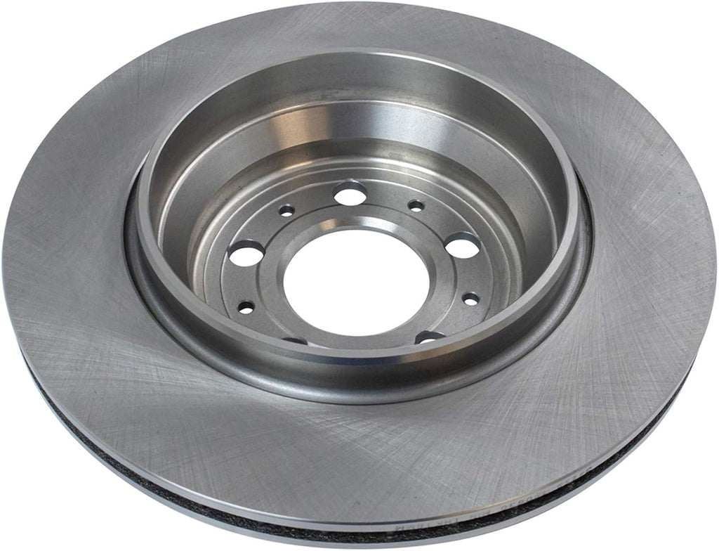 TRQ Rear Brake Pad and Rotor Set Ceramic Rotors Calipers Compatible with 2003-2014 Volvo XC90