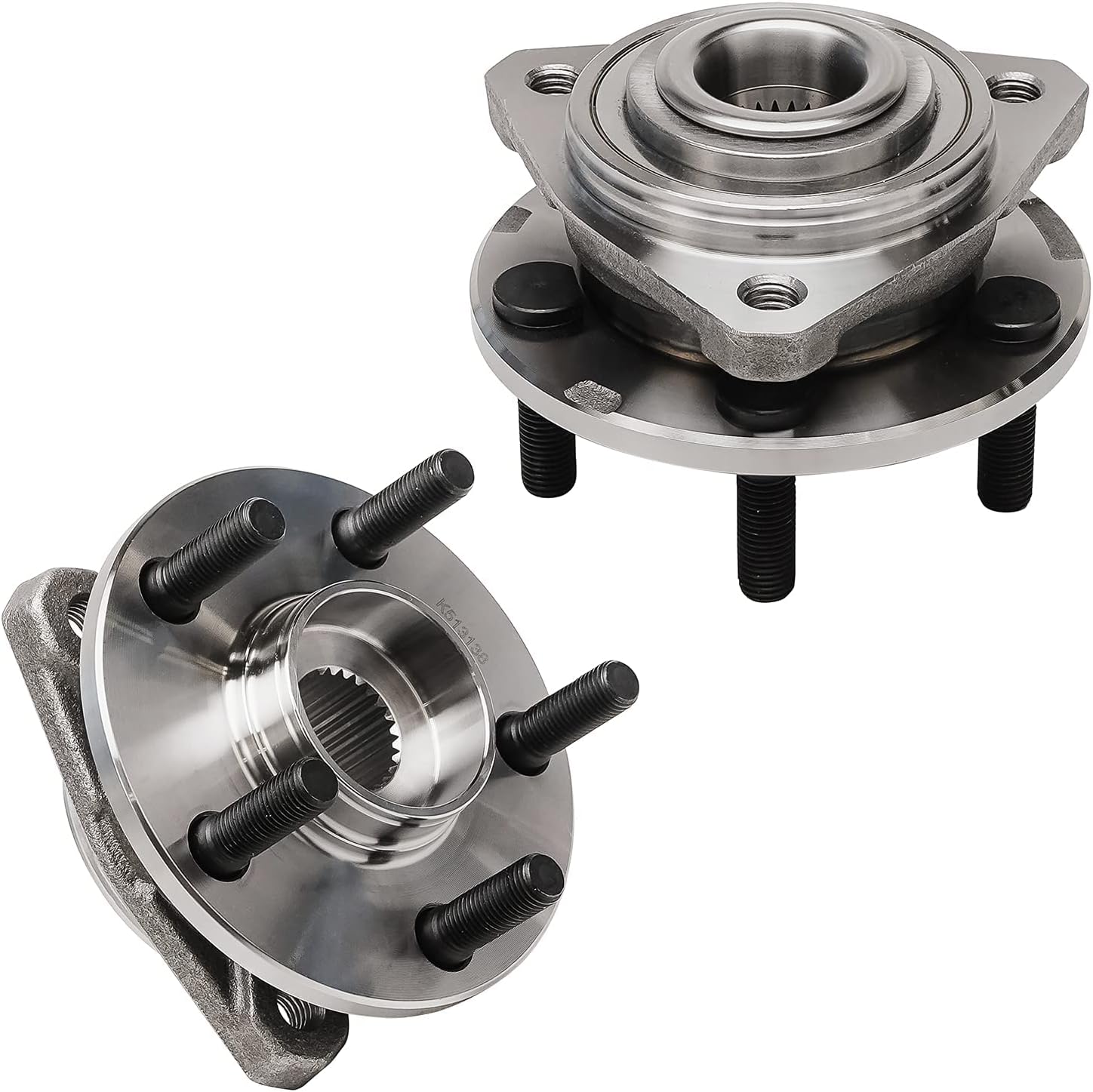 Detroit Axle - Front Brake Kit for 01-06 Dodge Stratus Chrysler Sebring, Wheel Bearing Hubs Front and Rear Disc Brake Rotors Ceramic Brake Pads 2001 2002 2003 2004 2005 2006 Replacement