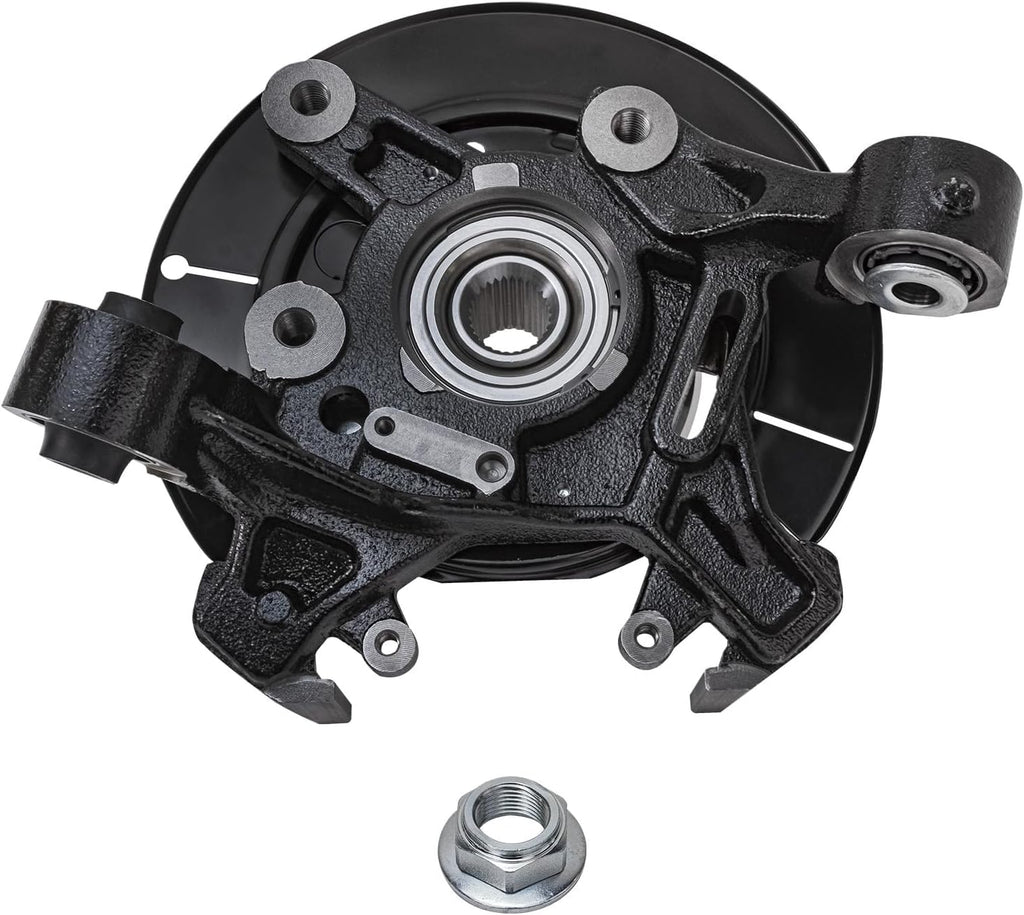 Detroit Axle - Rear Brake Kit for Ford Explorer Sport Trac Mercury Mountaineer, Steering Knuckles & Wheel Bearing Hubs Brake Rotors Ceramic Brake Pads Disc Brake Calipers Replacement