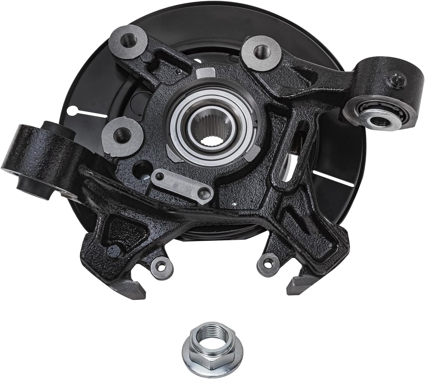 Detroit Axle - Rear Brake Kit for Ford Explorer Sport Trac Mercury Mountaineer, Steering Knuckles & Wheel Bearing Hubs Brake Rotors Ceramic Brake Pads Disc Brake Calipers Replacement