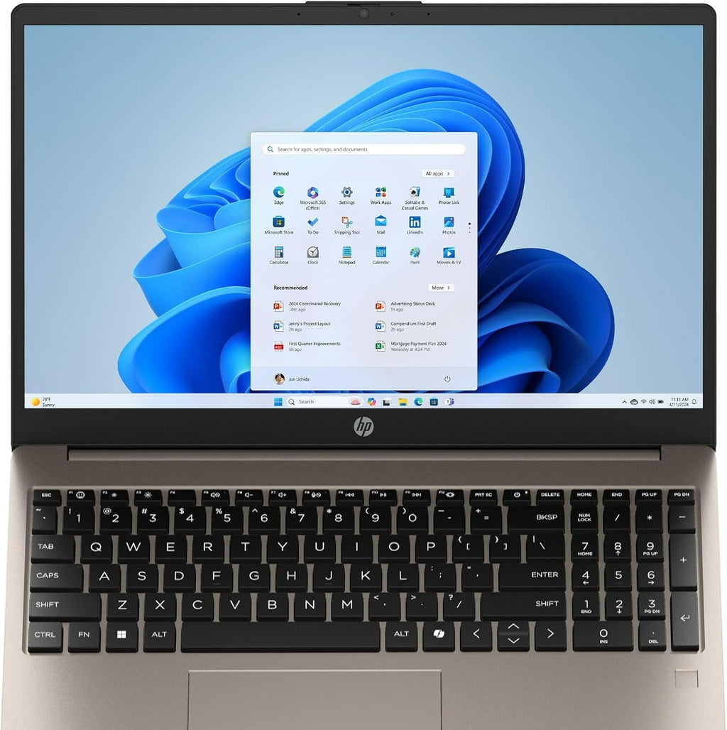 HP 15-fd000 2025 Laptop, 8-Core Intel Core i3-N305, 15.6' FHD IPS Touchscreen Display, Intel UHD Graphics, 8GB DDR4 512GB SSD, Wi-Fi 6, Win11 Home