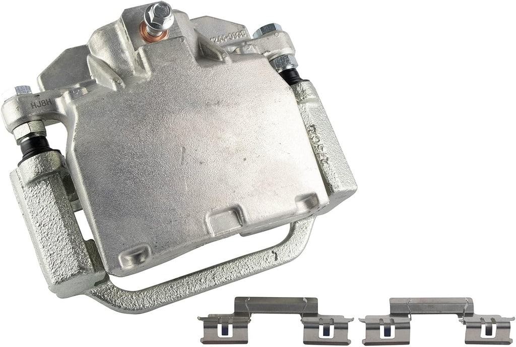 TRQ Rear Ceramic Brake Pad Rotor & Caliper Kit w/Fluids Compatible with Escalade Silverado