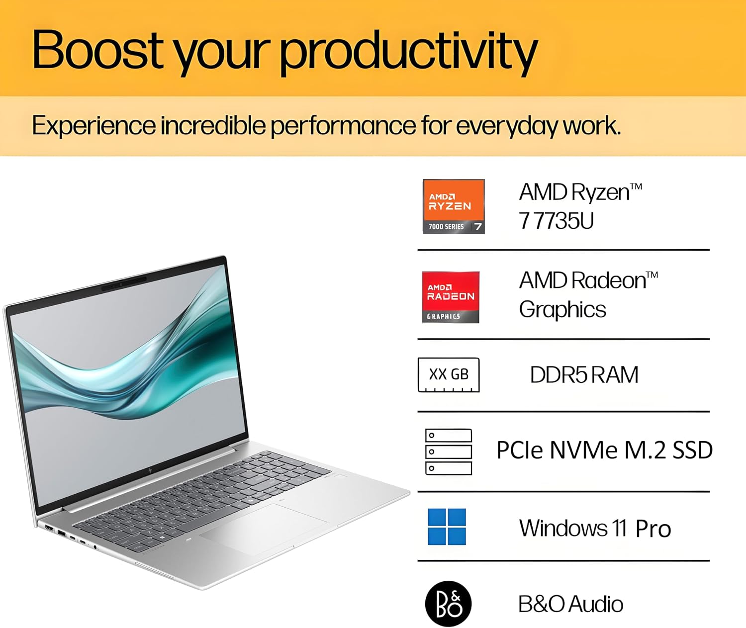 HP Elitebook 665 G11 16' FHD+ Business Laptop Computer, Octa-Core AMD Ryzen 7 7735U (Beat i7-1270P), 16GB DDR5 RAM, 1TB PCIe SSD, WiFi 6E, Backlit KB, Fingerprint Reader, Windows 11 Pro