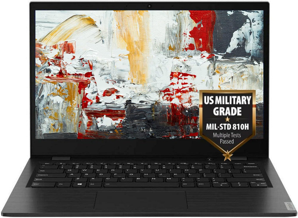 Lenovo Business Laptop, 14' FHD (1920 x 1080) Display, AMD A6-9220C Processor, 4GB RAM, 64GB eMMC, Long Battery Life, Military-Grade Durability, Webcam, HDMI, Wi-Fi, Bluetooth, USB-C, Windows 10 Pro