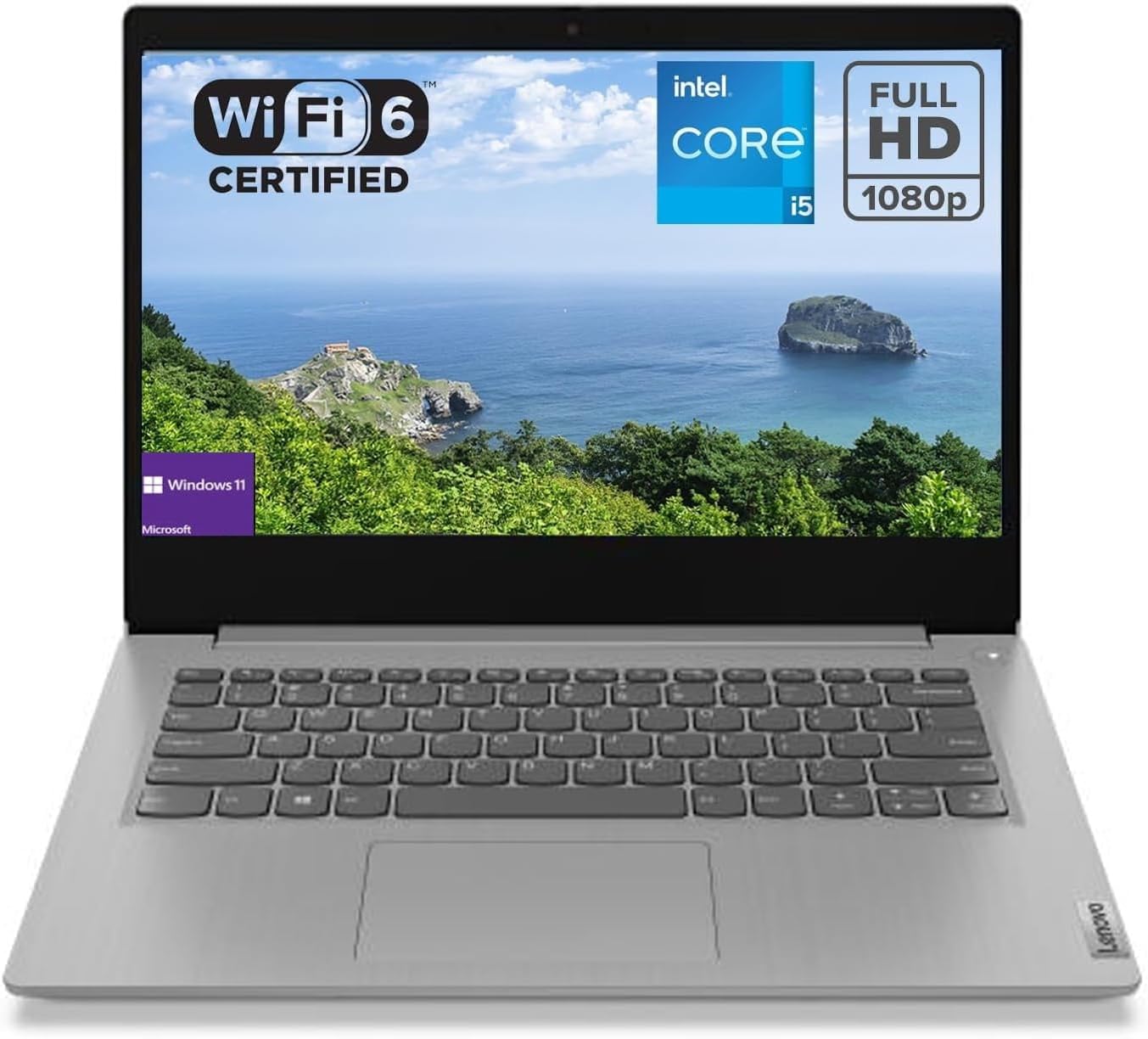 Lenovo Ideapad 3i 14' FHD Anti-glare Laptop, Intel Core i5-1135G7 Quad-Cores Processor, 32GB RAM 1TB PCIe SSD, HDMI, Webcam, Bluetooth, Wi-Fi 6, SD Card Reader, Windows 11 Home, Grey