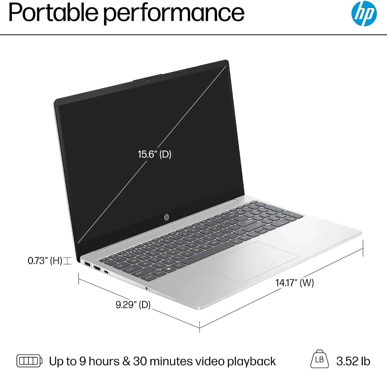 HP Business Laptop, with Office 2024 Lifetime License, 15.6' FHD Touch Screen, Intel i7-1255U, Intel Iris Xe Graphics, 16 GB RAM, 1 TB SSD, Long Battery Life, Windows 11 Pro, w/Cefesfy Accessories
