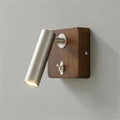 with Switch Wall Lamp Gold Silver Brass Wooden Lighting Fixtures for Bedroom Reading Hotel Office,Elegant