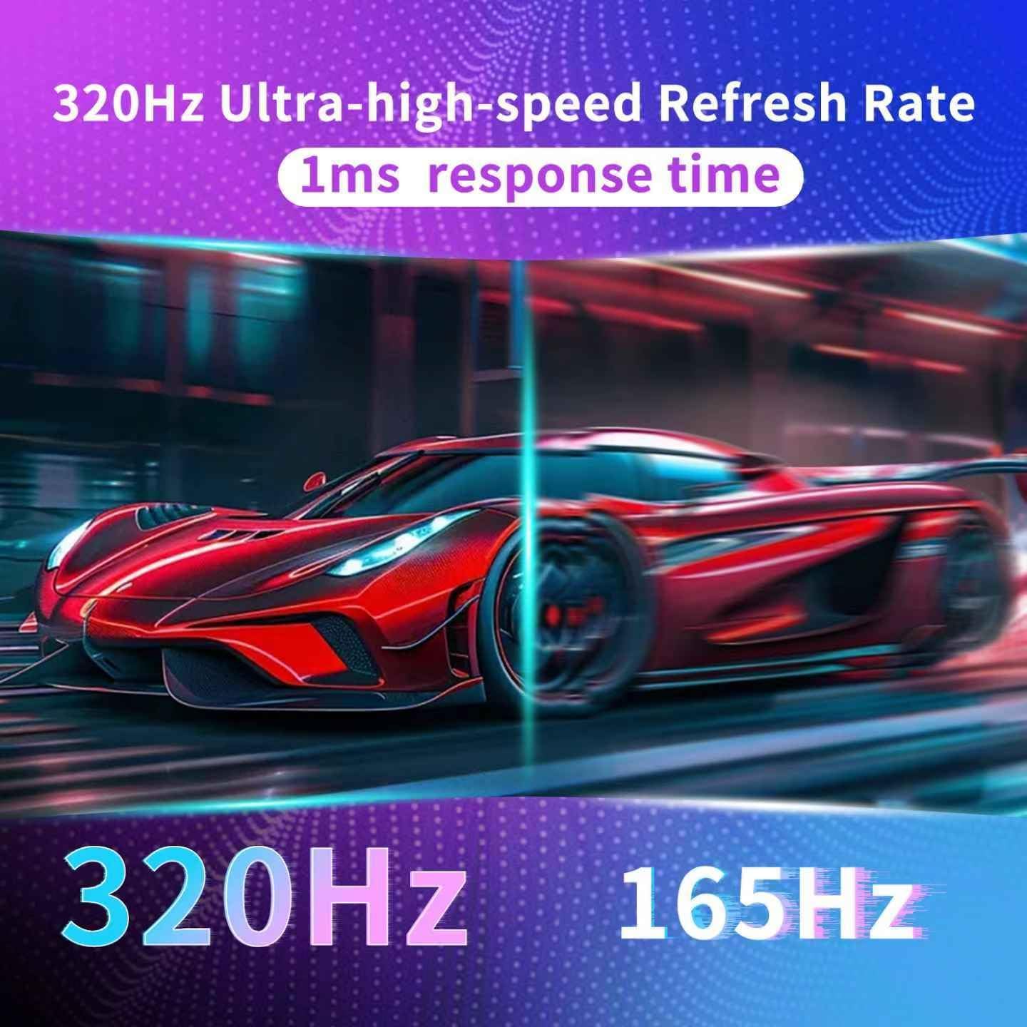 AVMAX 24.5 Inch Gaming Monitor 320Hz/300Hz/240Hz,FHD1920X1080 Fast IPS,Adaptive FreeSync,90% DCI-P3,HDR400 Support,ErgoStand 2XDP1.4&2XHDMI2.0,M253B