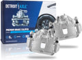 Detroit Axle - Front Brake Calipers for 07-10 Hyundai Elantra Kia Magentis, 06-10 Sonata Optima Disc Brake Calipers with Brackets Assembly 2006 2007 2008 2009 2010 Replacement
