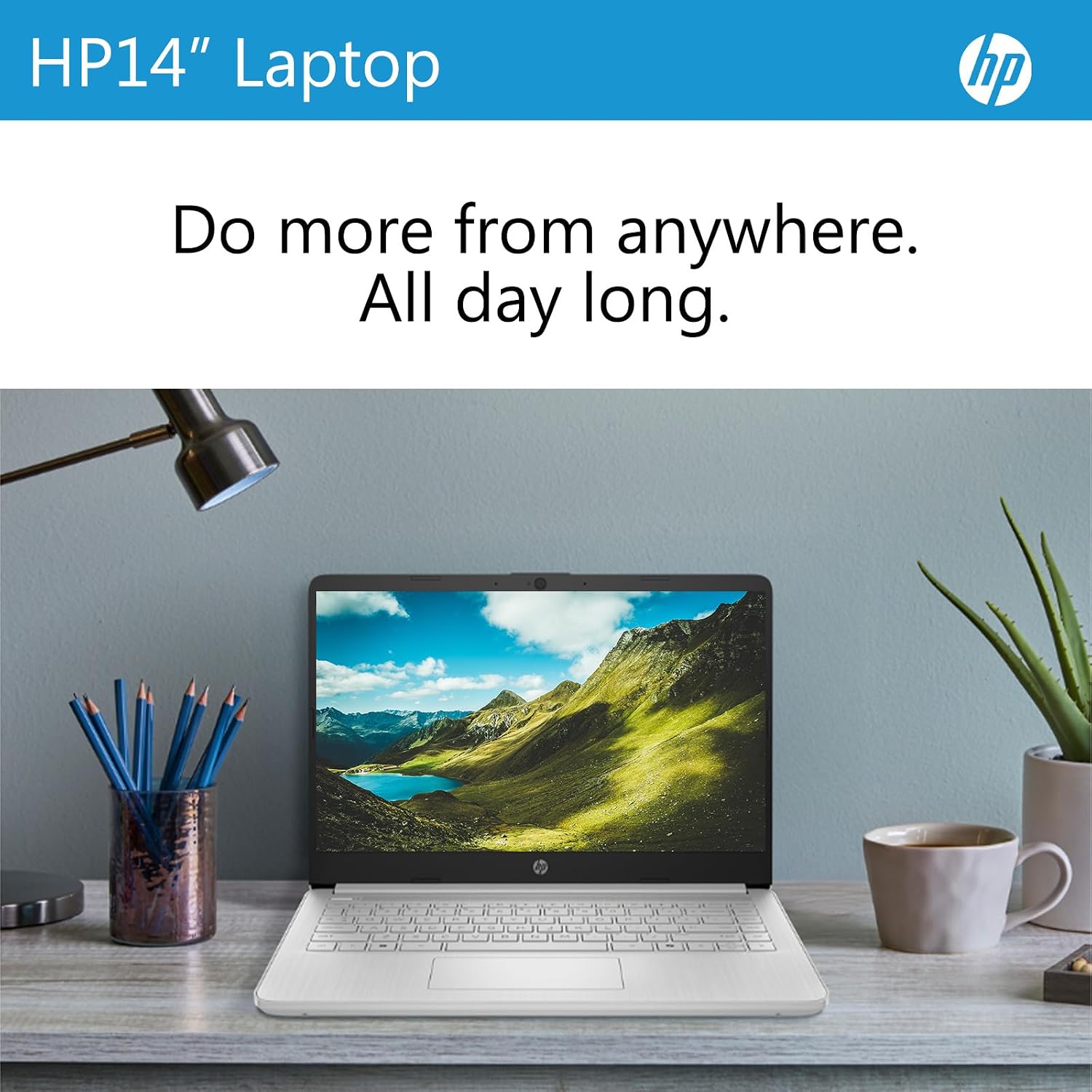 HP 14 Inch Business Laptop, Ultral Light Laptops for Student and Business, Intel Processor N150(Quad-Core), 4GB RAM, 128GB UFS, Wi-Fi 6, Fast Charge, 1-Year Office 365, Windows 11 Pro, Silver