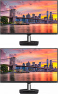 ViewSonic TD2455 24-inch 1080P FHD IPS Premium Monitor, 2-Pack Bundle with 10-Point Touch, Daisy Chain, HDMI, DisplayPort, USB-C, Speaker, Stylus Pen